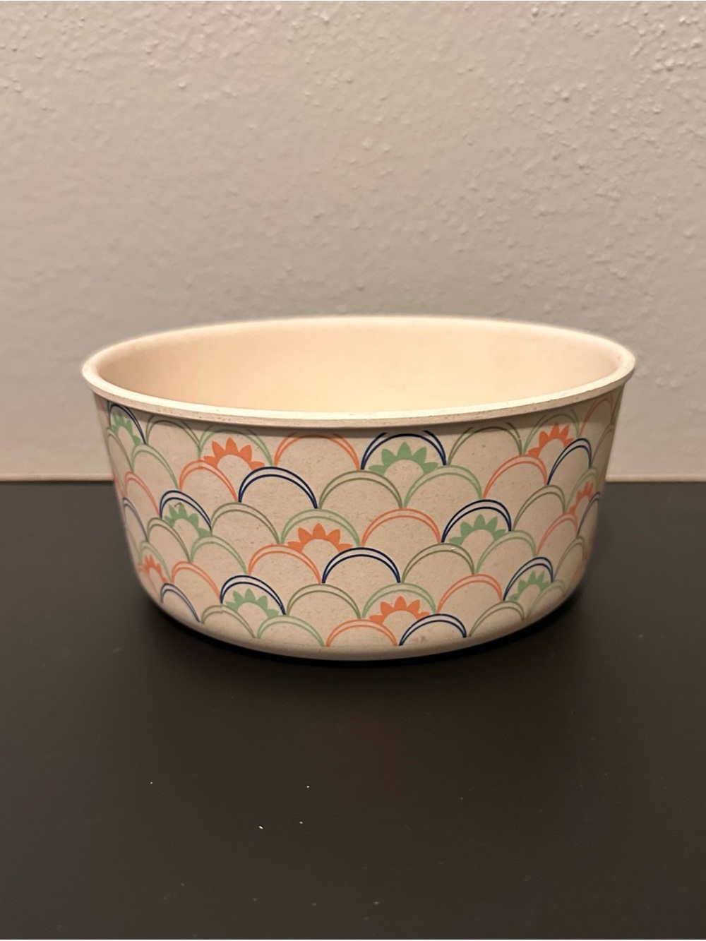 Crofton Decorative Multicolor Scallop Pattern Bowl